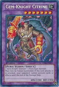 Gem-Knight Citrine HA06-EN019 1st Edition Yu-Gi-Oh card from Hidden Arsenal 6: Omega Xyz