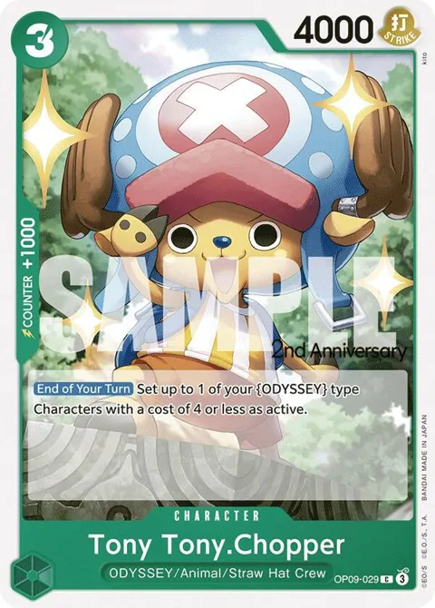Tony Tony.Chopper OP09-029 Tournament One Piece card from Emperors in the New World: 2nd Anniversary Tournament Cards
