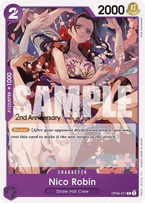 Nico Robin OP09-071 Tournament One Piece card from Emperors in the New World: 2nd Anniversary Tournament Cards