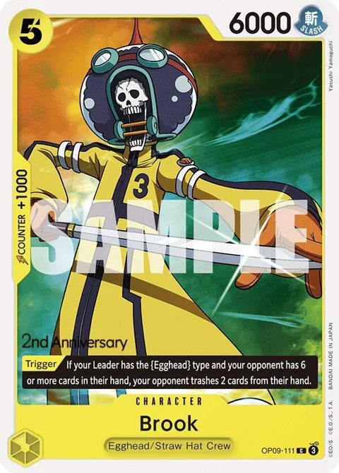 Brook OP09-111 Tournament One Piece card from Emperors in the New World: 2nd Anniversary Tournament Cards