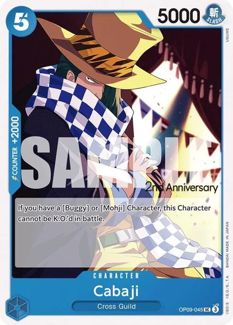 Cabaji OP09-045 Tournament One Piece card from Emperors in the New World: 2nd Anniversary Tournament Cards