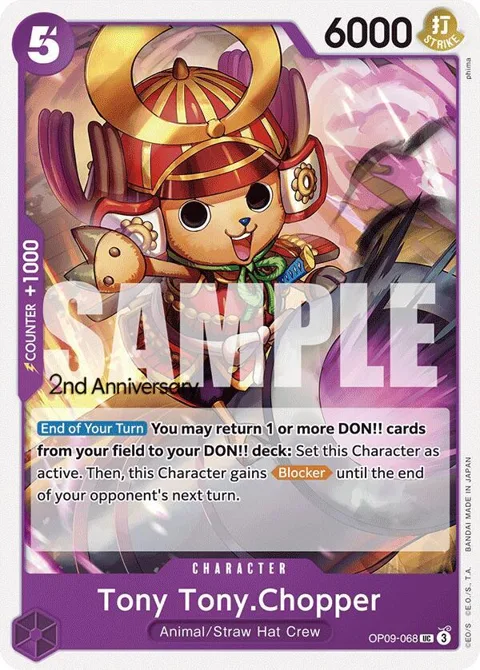 Tony Tony.Chopper OP09-068 Tournament One Piece card from Emperors in the New World: 2nd Anniversary Tournament Cards
