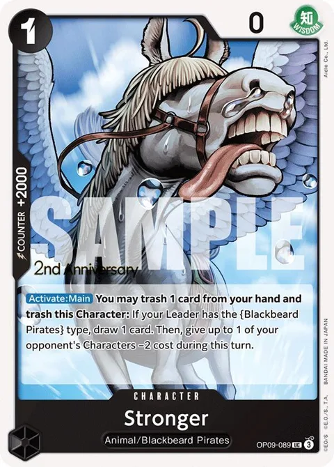 Stronger OP09-089 Tournament One Piece card from Emperors in the New World: 2nd Anniversary Tournament Cards