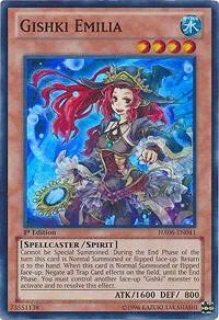 Gishki Emilia HA06-EN041 Unlimited Yu-Gi-Oh card from Hidden Arsenal 6: Omega Xyz