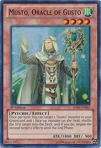 Musto, Oracle of Gusto HA06-EN045 Yu-Gi-Oh card from Hidden Arsenal 6: Omega Xyz