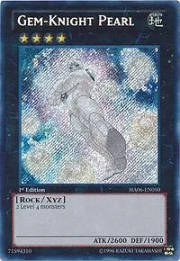 Gem-Knight Pearl HA06-EN050 1st Edition Yu-Gi-Oh card from Hidden Arsenal 6: Omega Xyz
