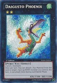 Daigusto Phoenix HA06-EN054 1st Edition Yu-Gi-Oh card from Hidden Arsenal 6: Omega Xyz