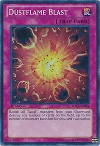 Dustflame Blast HA06-EN058 Yu-Gi-Oh card from Hidden Arsenal 6: Omega Xyz