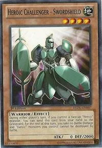 Heroic Challenger - Swordshield REDU-EN007 1st Edition Yu-Gi-Oh card from Return of the Duelist