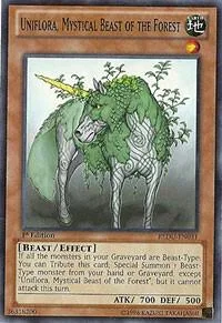 Uniflora, Mystical Beast of the Forest REDU-EN031 Unlimited Yu-Gi-Oh card from Return of the Duelist