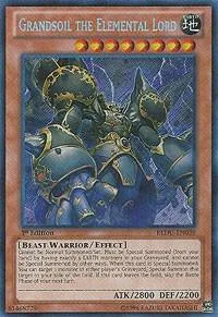 Grandsoil the Elemental Lord REDU-EN038 1st Edition Yu-Gi-Oh card from Return of the Duelist