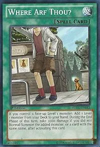 Where Arf Thou? REDU-EN062 Unlimited Yu-Gi-Oh card from Return of the Duelist