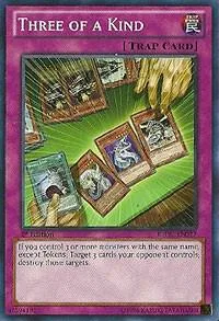 Three of a Kind REDU-EN077 Unlimited Yu-Gi-Oh card from Return of the Duelist