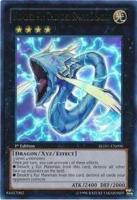 Number 91: Thunder Spark Dragon REDU-EN098 1st Edition Yu-Gi-Oh card from Return of the Duelist