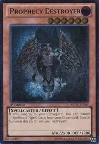 Prophecy Destroyer Ultimate Rare REDU-EN081 Unlimited Yu-Gi-Oh card from Return of the Duelist