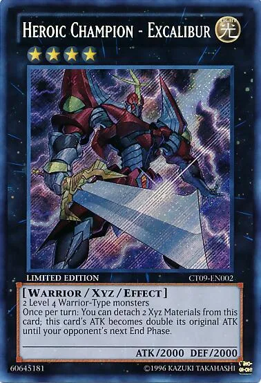 Heroic Champion - Excalibur CT09-EN002 Yu-Gi-Oh card from 2012 Collectors Tin