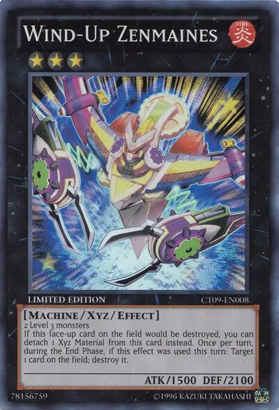 Wind-Up Zenmaines CT09-EN008 Yu-Gi-Oh card from 2012 Collectors Tin