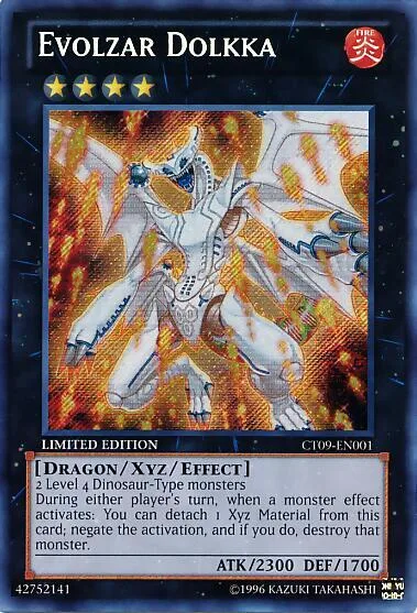 Evolzar Dolkka CT09-EN001 Yu-Gi-Oh card from 2012 Collectors Tin