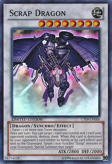 Scrap Dragon CT09-EN006 Yu-Gi-Oh card from 2012 Collectors Tin