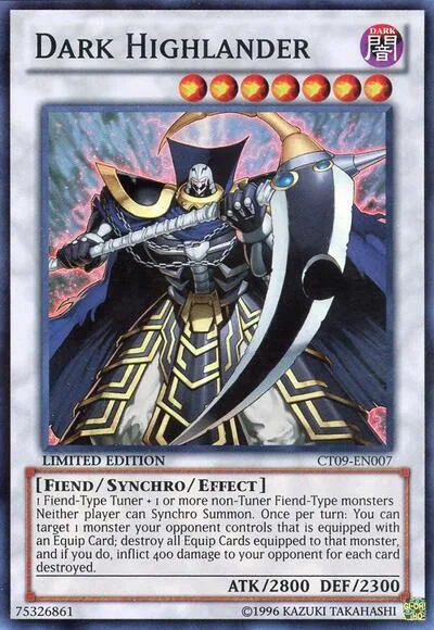 Dark Highlander CT09-EN007 Yu-Gi-Oh card from 2012 Collectors Tin