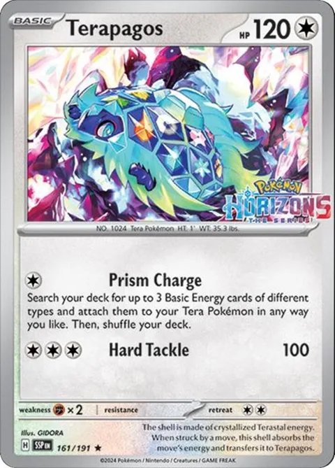 Terapagos #161/191 Reverse Holofoil Pokémon card from Miscellaneous Cards & Products
