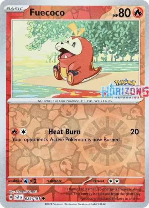 Fuecoco #029/191 Reverse Holofoil Pokémon card from Miscellaneous Cards & Products