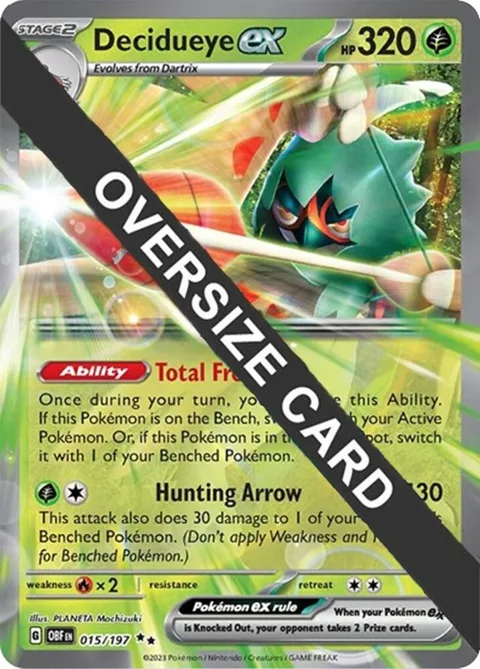 Decidueye ex #015/197 Holofoil Pokémon card from Jumbo Cards