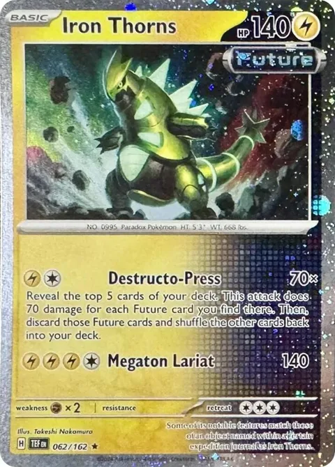 Iron Thorns - 062/162 Cosmos Holo #062/162 Holofoil Pokémon card from Miscellaneous Cards & Products