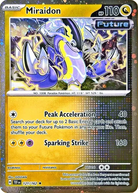 Miraidon - 121/162 Cosmos Holo #121/162 Holofoil Pokémon card from Miscellaneous Cards & Products