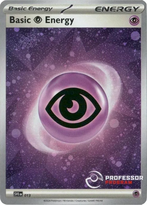 Psychic Energy 2024 #013 Holofoil Pokémon card from Professor Program Promos