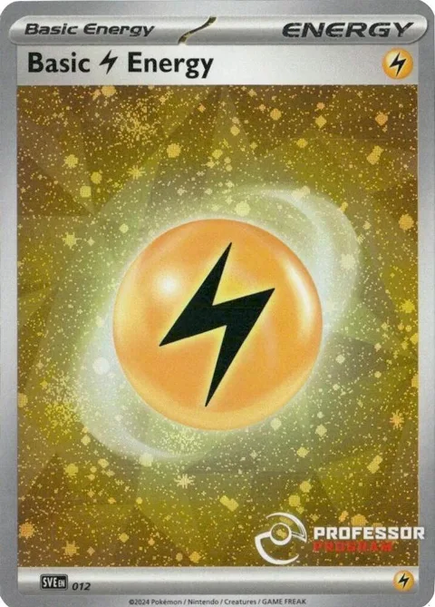 Lightning Energy 2024 #012 Pokémon card from Professor Program Promos