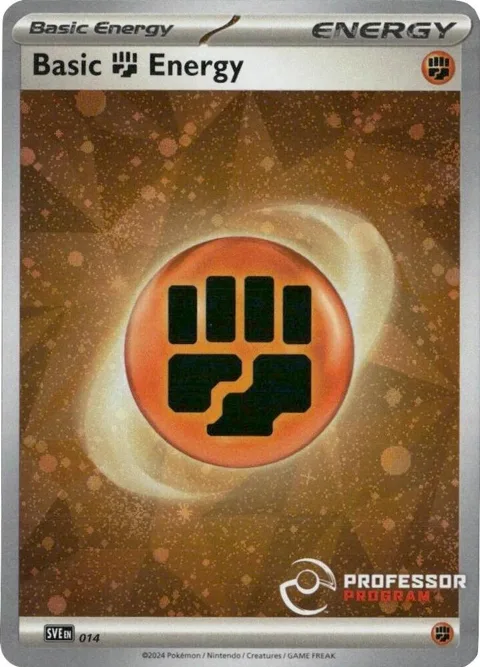 Fighting Energy 2024 #014 Holofoil Pokémon card from Professor Program Promos