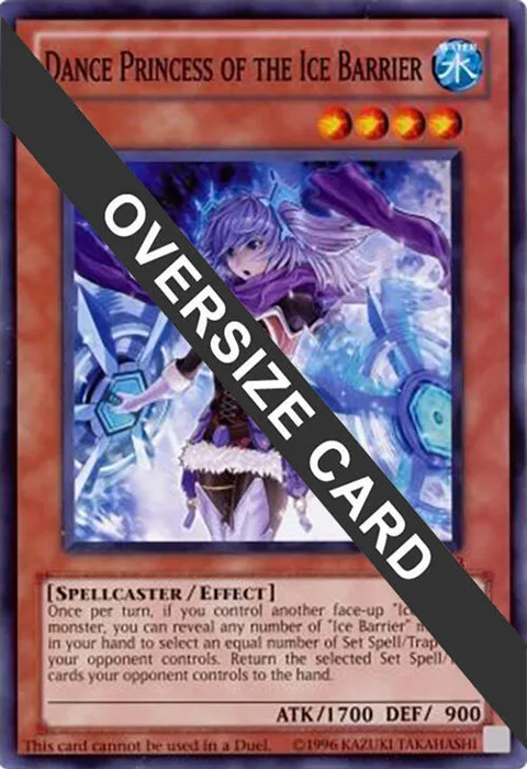 Dance Princess of the Ice Barrier Oversized STBL-EN033 Yu-Gi-Oh card from Miscellaneous Promotional Cards