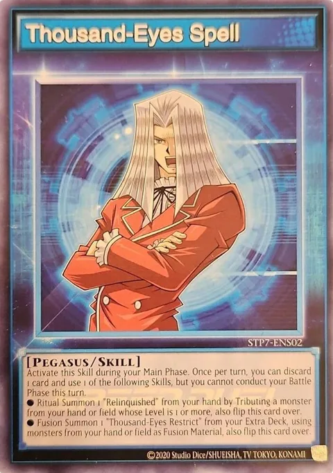 Thousand-Eyes Spell STP7-ENS02 Yu-Gi-Oh card from Speed Duel: Tournament Pack 7