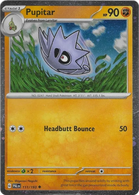 Pupitar - 111/193 Cosmo Foil #111/193 Holofoil Pokémon card from Miscellaneous Cards & Products