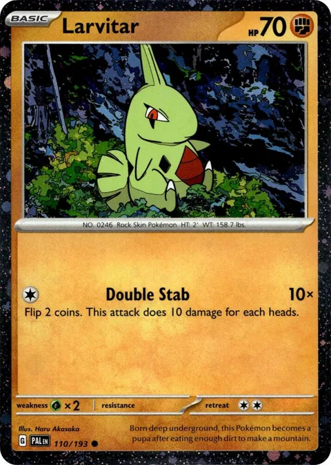 Larvitar - 110/193 Cosmo Foil #110/193 Holofoil Pokémon card from Miscellaneous Cards & Products