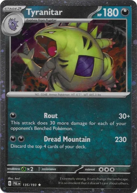 Tyranitar - 135/193 Cosmo Foil #135/193 Holofoil Pokémon card from Miscellaneous Cards & Products