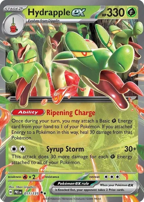 Hydrapple ex #011/131 Holofoil Pokémon card from Prismatic Evolutions