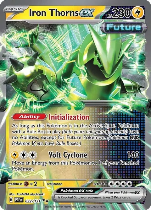 Iron Thorns ex #032/131 Holofoil Pokémon card from Prismatic Evolutions