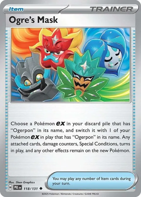 Ogre's Mask #118/131 Pokémon card from Prismatic Evolutions
