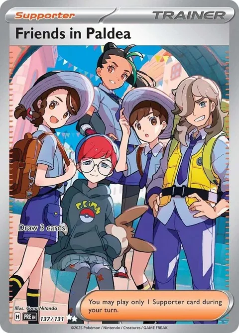 Friends in Paldea #137/131 Holofoil Pokémon card from Prismatic Evolutions