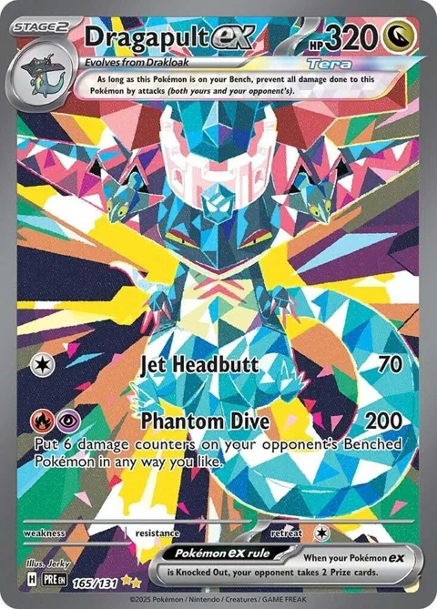 Dragapult ex #165/131 Holofoil Pokémon card from Prismatic Evolutions