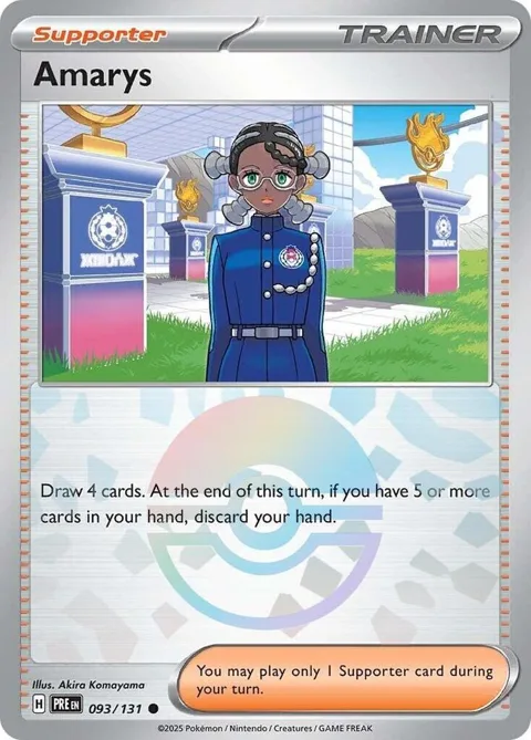 Amarys - 093/131 Poke Ball Pattern #093/131 Holofoil Pokémon card from Prismatic Evolutions