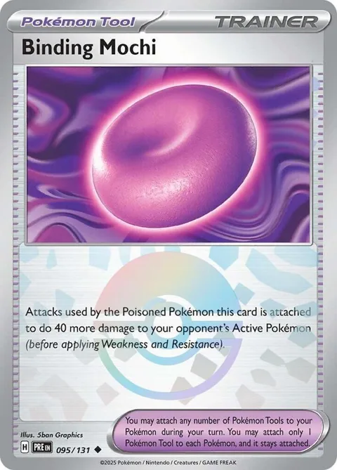 Binding Mochi Poke Ball Pattern #095/131 Holofoil Pokémon card from Prismatic Evolutions