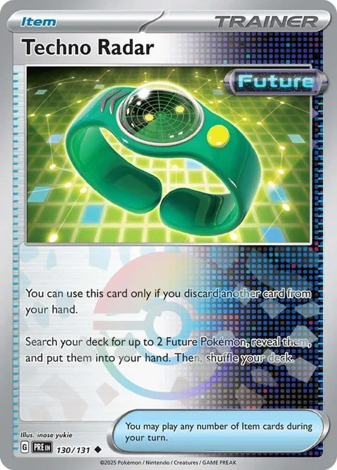 Techno Radar Poke Ball Pattern #130/131 Holofoil Pokémon card from Prismatic Evolutions