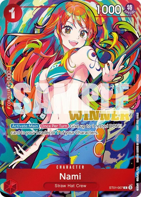 Nami 2025 New Year Event Winner ST01-007 One Piece card from One Piece Promotion Cards