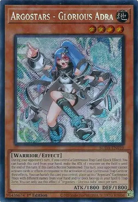 Argostars - Glorious Adra SUDA-EN010 Yu-Gi-Oh card from Supreme Darkness