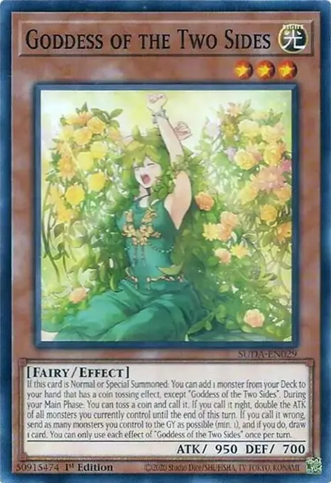 Goddess of the Two Sides SUDA-EN029 Yu-Gi-Oh card from Supreme Darkness