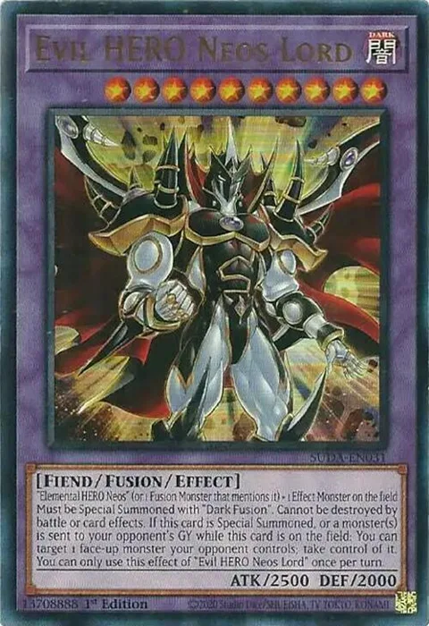Evil HERO Neos Lord SUDA-EN031 Yu-Gi-Oh card from Supreme Darkness