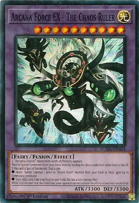 Arcana Force EX - The Chaos Ruler SUDA-EN034 Yu-Gi-Oh card from Supreme Darkness